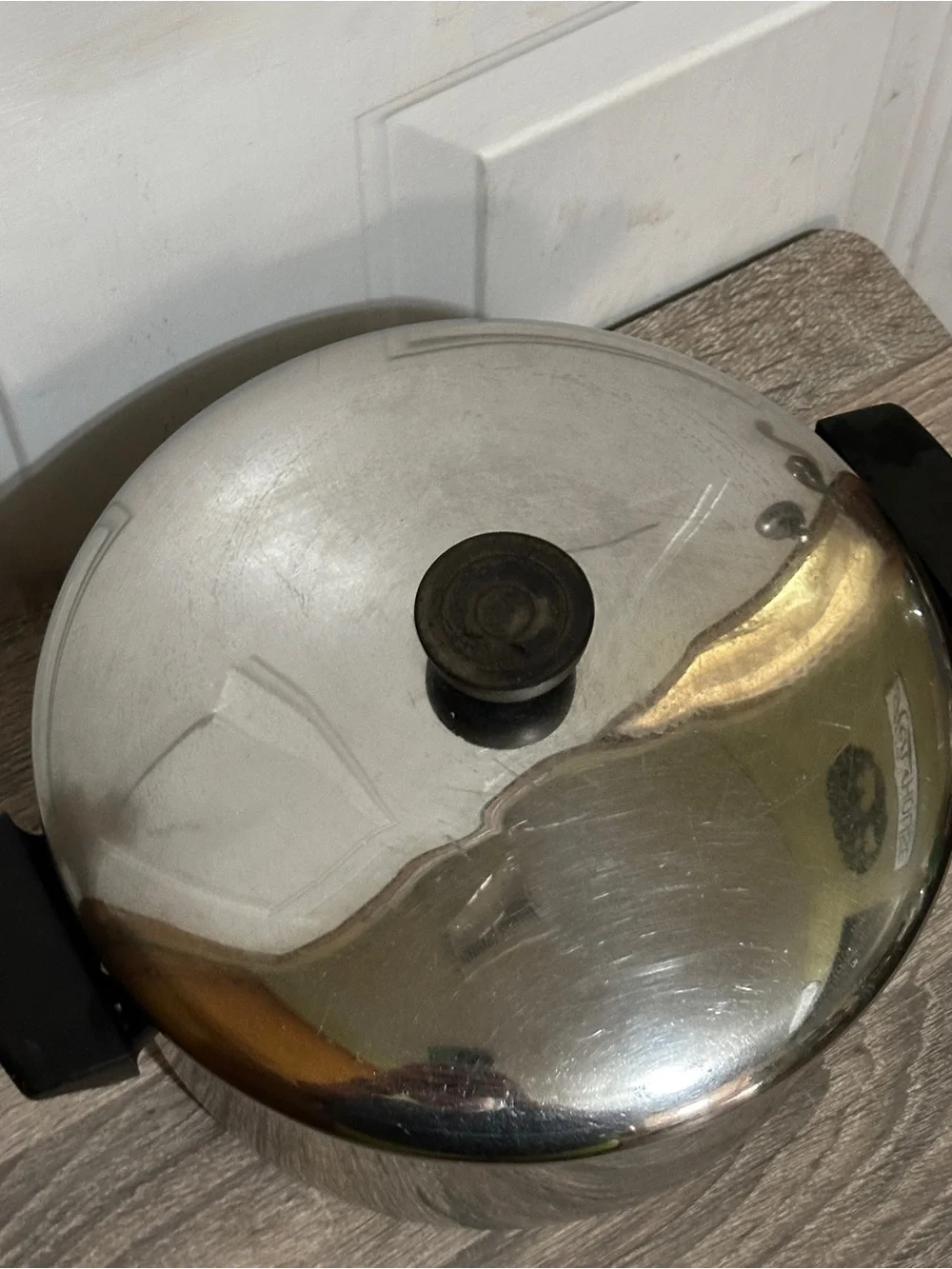 Vtg Revere Ware 4 1/2 Qt Stock Pot Stainless Steel w Lid 85 Made in Clinton,‎ IL